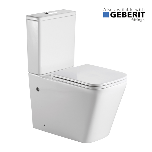 Noveen Toilets T2093A — FLORENCE Rimless Toilet Suite