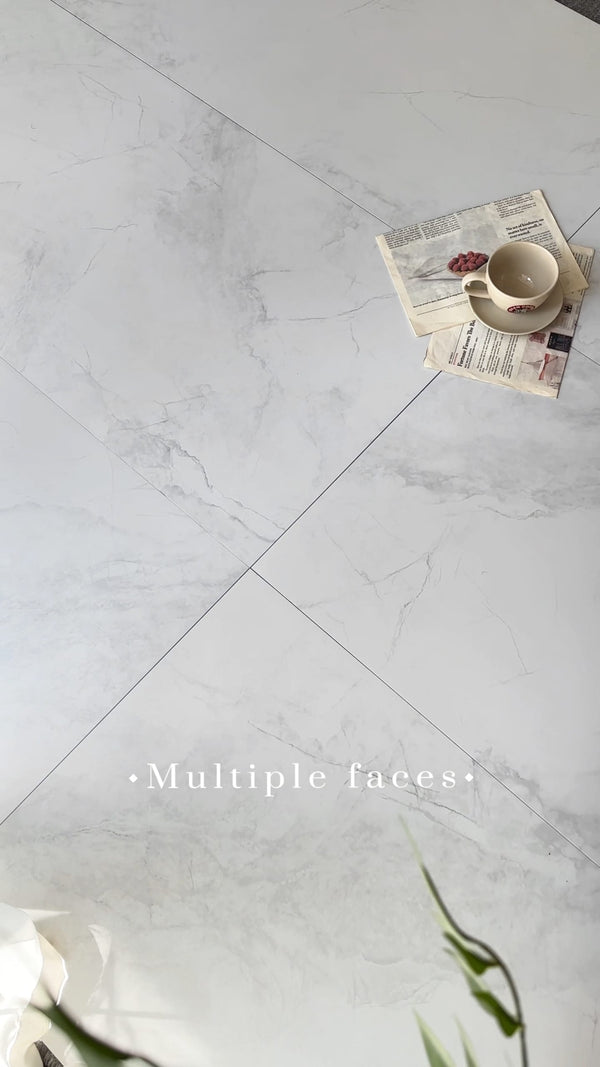 HF Tile Flurries White Polish Tile 600x1200mm