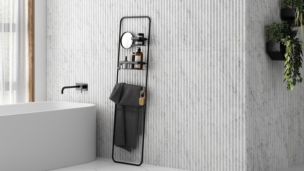 MORNINGTON 900mm Matte White Wall Hung Fluted Vanity M-WH900-MW
