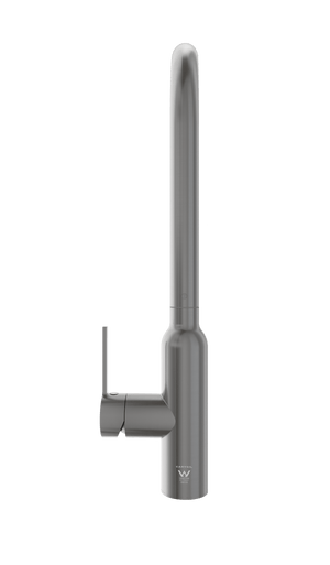 TSI Mixer Taps Navona Carysil Round Gun Metal Pull Out Kitchen Mixer