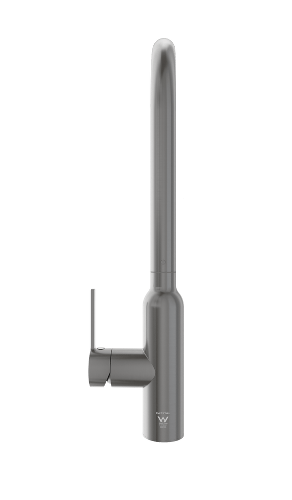 TSI Mixer Taps Navona Carysil Round Gun Metal Pull Out Kitchen Mixer