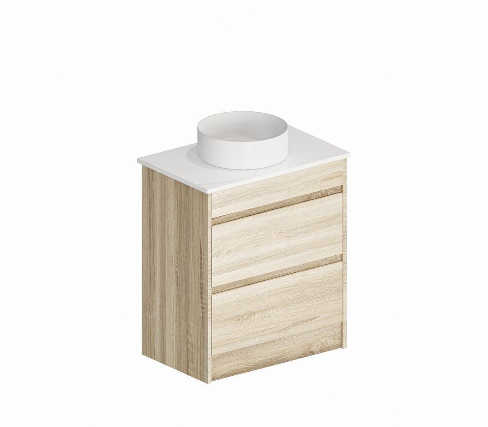 GLEN 750mm Natural Oak Floor Standing Vanity GLEN-FS750