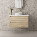 GLEN 900mm Natural Oak Wall Hung Vanity GLEN-WH900