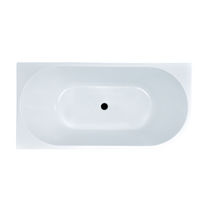 Noveen Bathtubs BTG1500L Genova Left Corner Bathtub 1500mm (Long) x 750mm (Wide) x 580mm (Height)