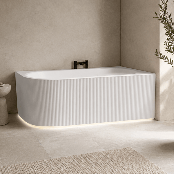 Noveen Bathtubs BTG1500R Genova Right Corner Bathtub 1500mm (Long) x 750mm (Wide) x 580mm (Height) (Copy)