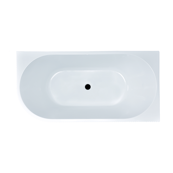 Noveen Bathtubs BTG1500R Genova Right Corner Bathtub 1500mm (Long) x 750mm (Wide) x 580mm (Height) (Copy)