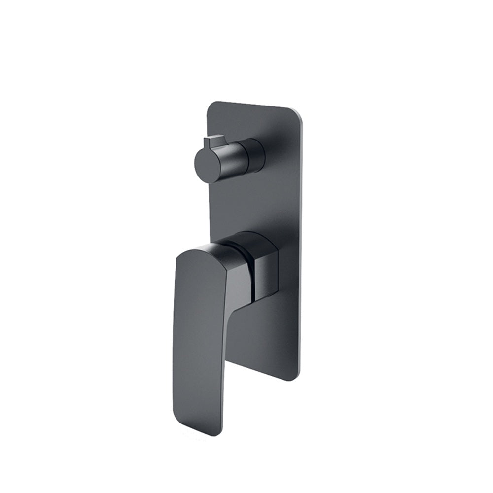 WT 3509GM BRAVO-II Shower Mixer with Diverter in Gun Metal