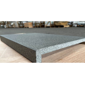 Granite Maha Black Flamed and Washed Drop Edge 800x400x50/20mm
