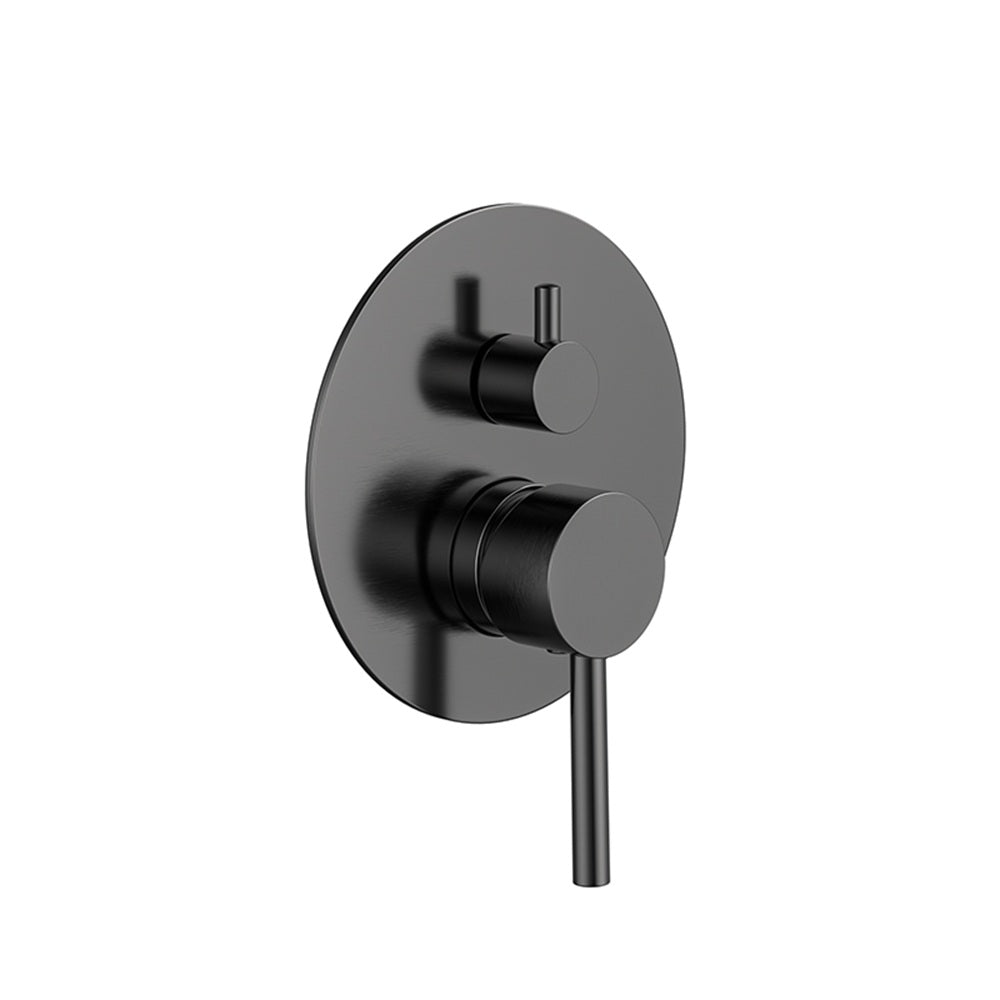 WT 010DGM JESS Shower Mixer with Diverter in Gun Metal