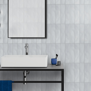 GNS Tile HAMBLS13 HAM02M-W HAMILTON BLUE WAVY SATIN 68X280MM