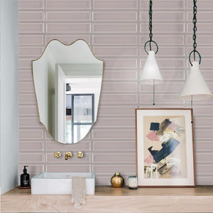 GNS Tile HAMPKG13 HAM04G-F HAMILTON PINK GLOSS FRAME 68X280MM