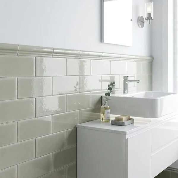 GNS Tile HAMPOG13 HAM01G-F HAMILTON PORCELAIN GLOSS FRAME 68X280MM