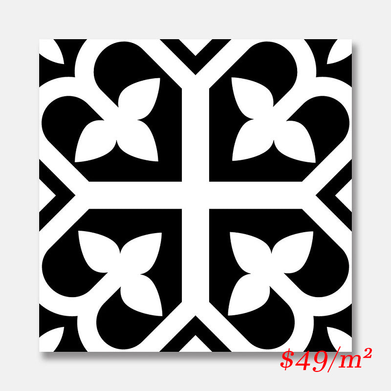 HER DF316 HERITAGE LOTUS BLACK LOOK 200X200 MATT