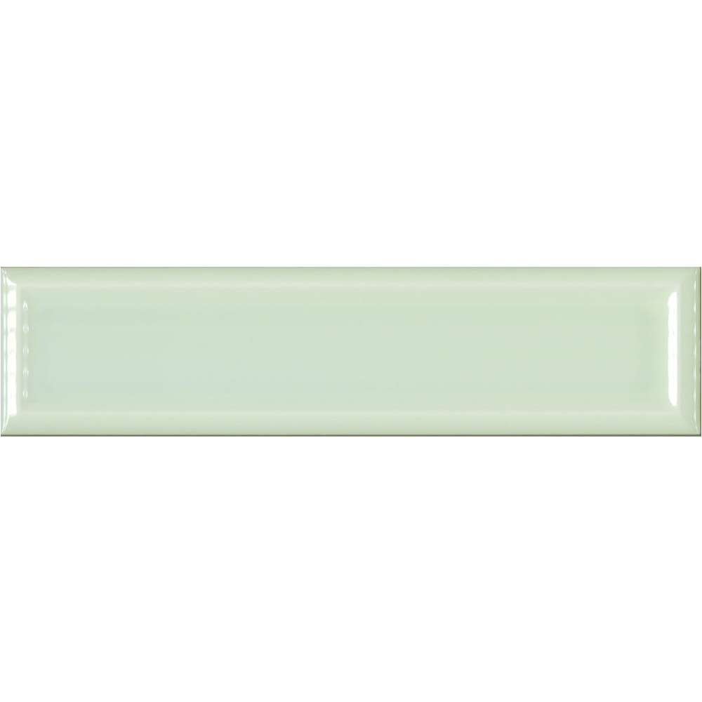 GNS Tile Hamilton Green Gloss Frame Subway Tile 68x280mm