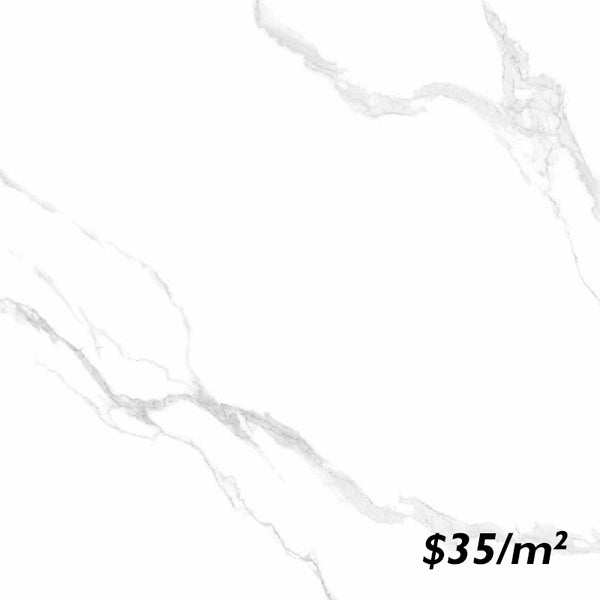 T/ILMACAP6060 ENTIVA ILLINOIS CARRARA POLISHED 600*600mm REC.