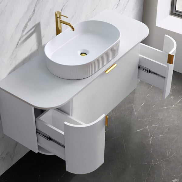 CWH66-900WM Plateau Collection 900mm - Matt White Single Bowl