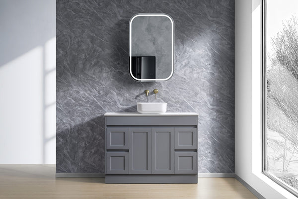 Avia Vanities SK76-900W Quinn Collection Vanity 900mm - Gloss White Single Bowl