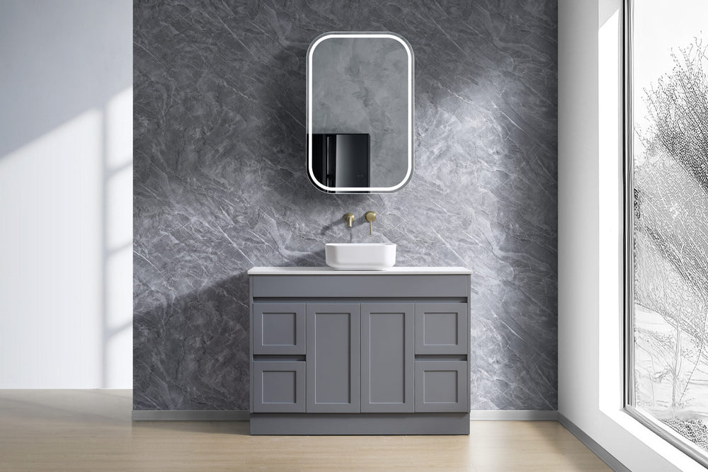 SK76-600WBM Quinn Collection Vanity 600mm - Matt Black Single Bowl