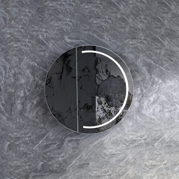 LED RSC-800MW LED Pearl Collection 800*800*130MM Matt White SHAVING CABINET