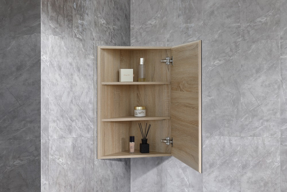 CSH-6060A8 Burma Collection 400x400x750MM Natural Timber SHAVING CABINET