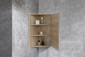 CSH-6060A8 Burma Collection 400x400x750MM Natural Timber SHAVING CABINET