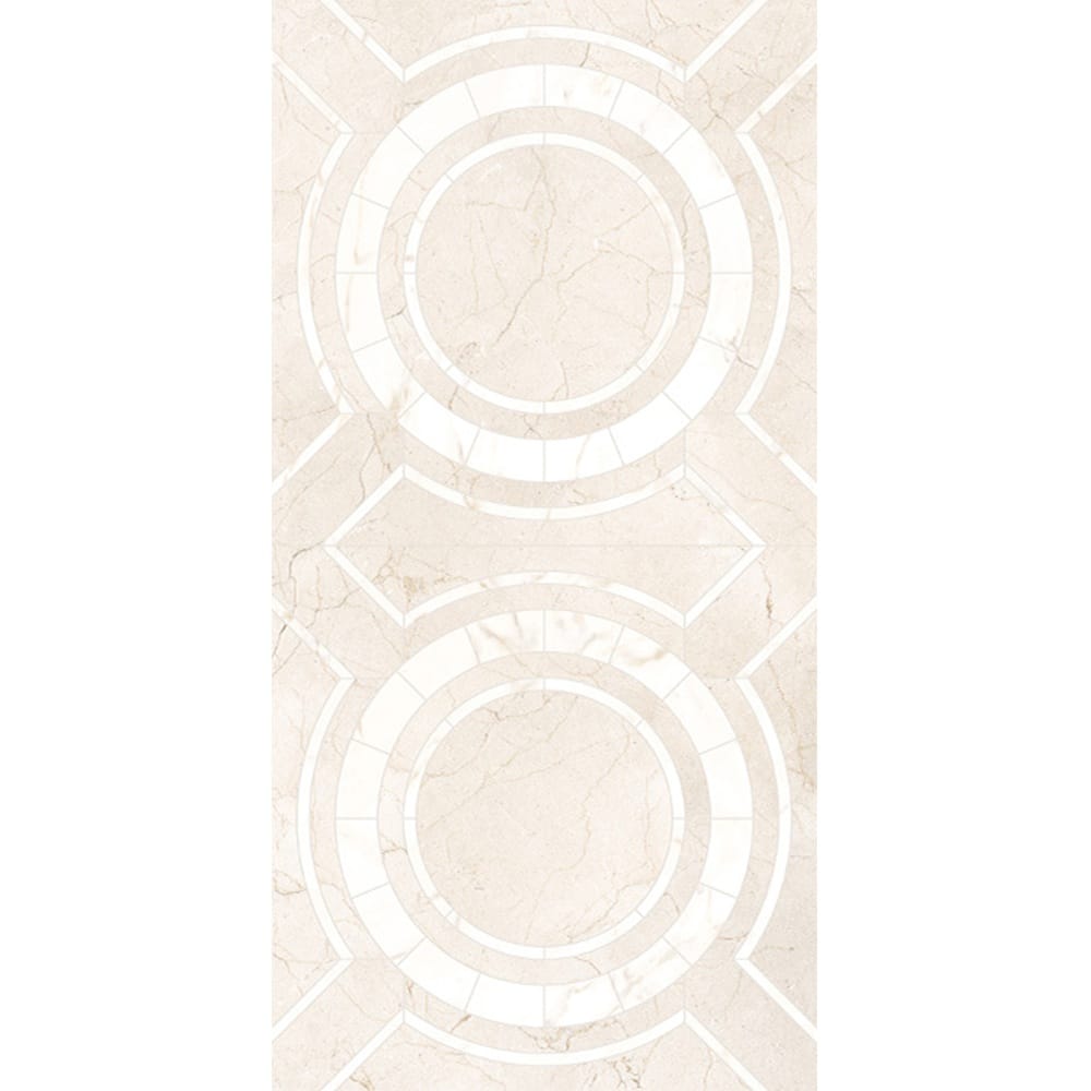EV Tile IT-MFA-CRE-12060H Marfil Art Decor Tile Creta 1200x600 MADE IN ITALY