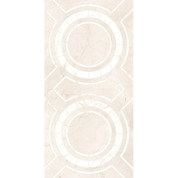 EV Tile IT-MFA-CRE-12060H Marfil Art Decor Tile Creta 1200x600 MADE IN ITALY