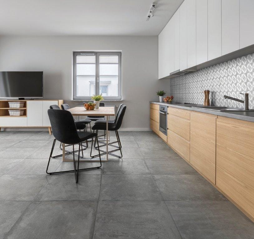 Icon Smoke Natural Concrete Look Tile 300x600mm