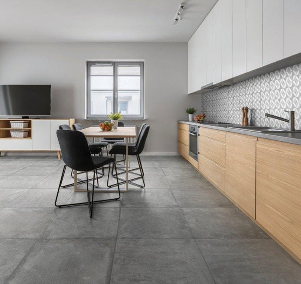 EV Tile Icon Smoke Natural Concrete Look Tile 300x600mm