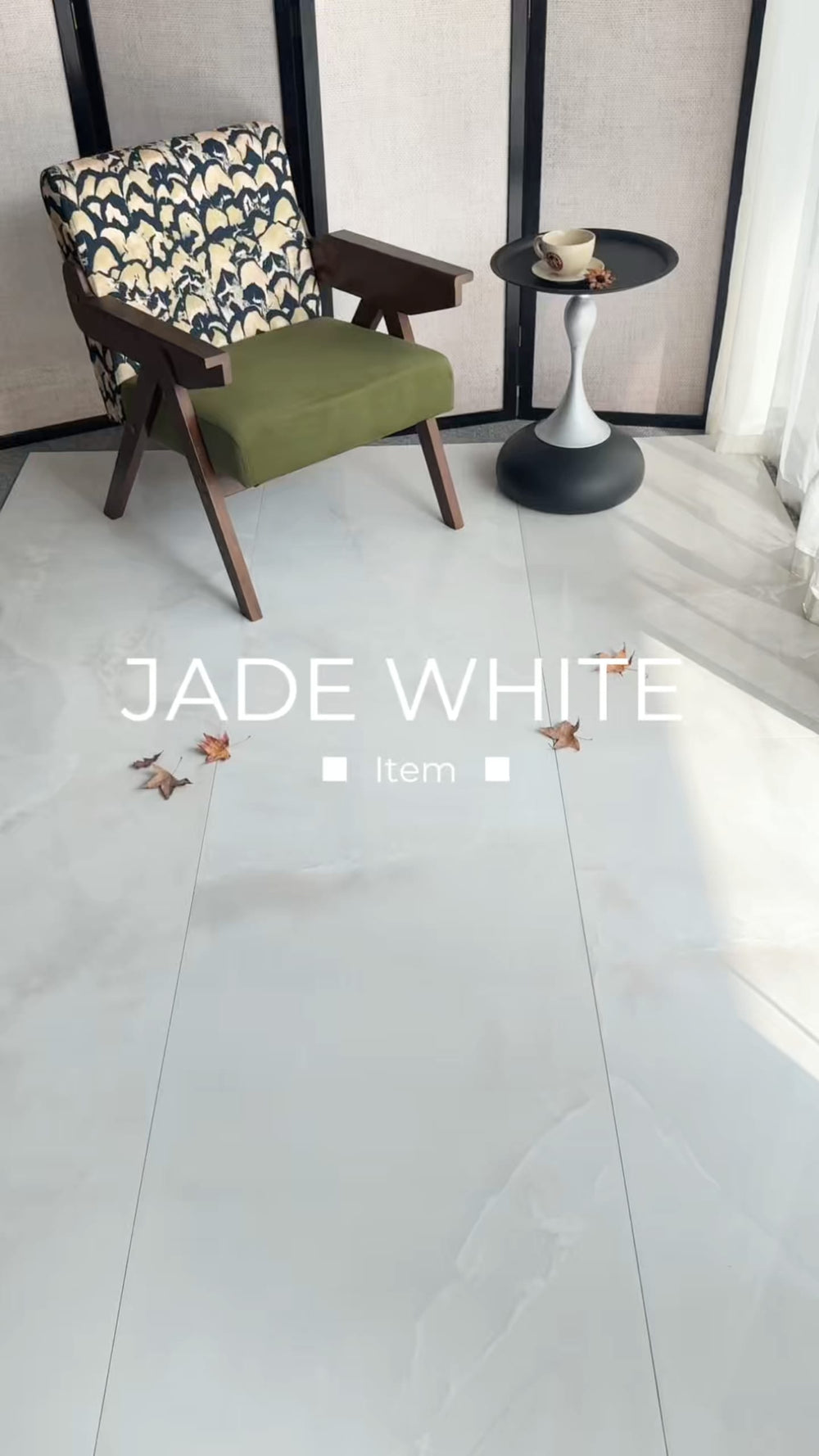 Jade White Polished Tile 600x1200mm