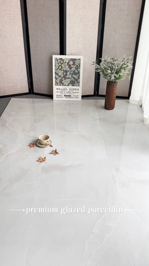 HF Tile Jade White Polished Tile 600x1200mm