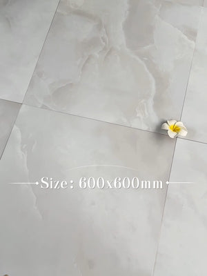 HF Tile Jade White Polished Tile 600x600mm