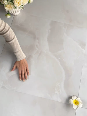 HF Tile Jade White Polished Tile 600x600mm