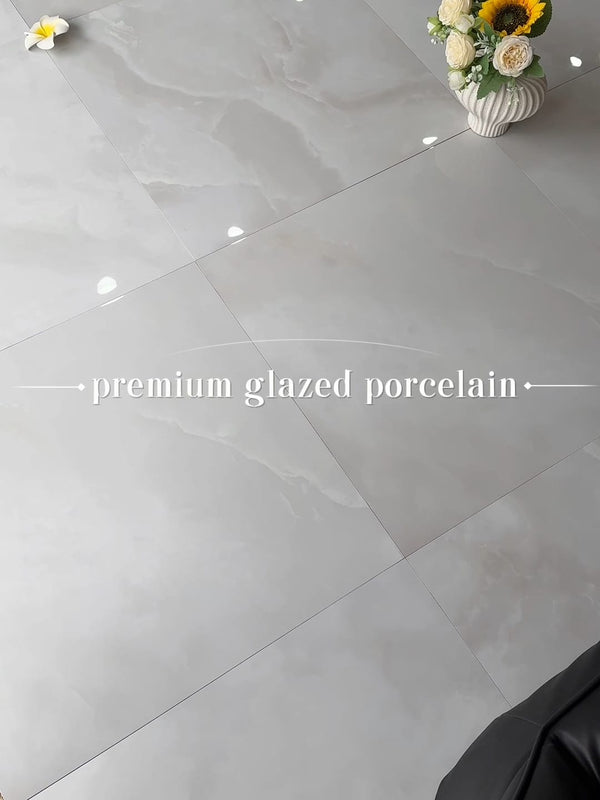 HF Tile Jade White Polished Tile 600x600mm