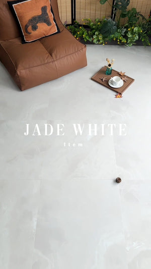 HF Tile Jade White Soft Matt Tile 600x600mm