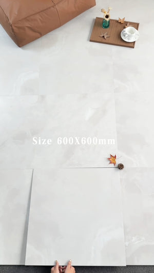 HF Tile Jade White Soft Matt Tile 600x600mm