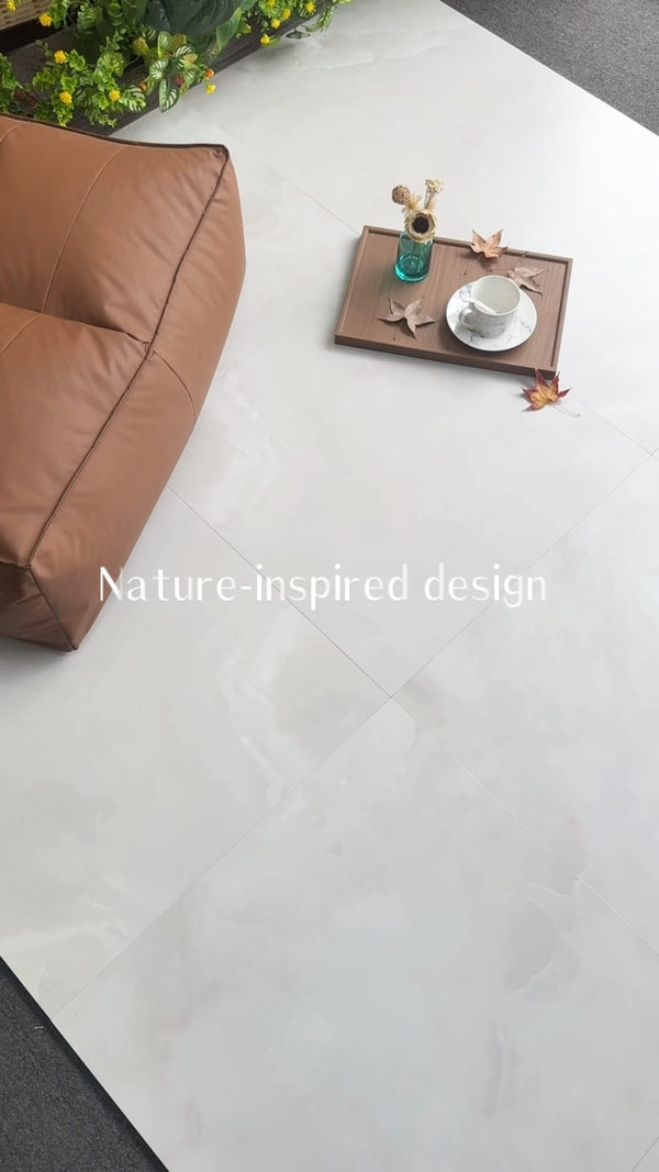 HF Tile Jade White Soft Matt Tile 600x600mm