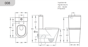 KDK008-B — Kasey KDK008-B Toilet Suite