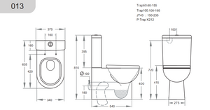 KDK013 — Rio KDK013 Toilet Suite