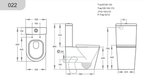 KDK022 — Livis KDK022 Rimless Toilet Suite