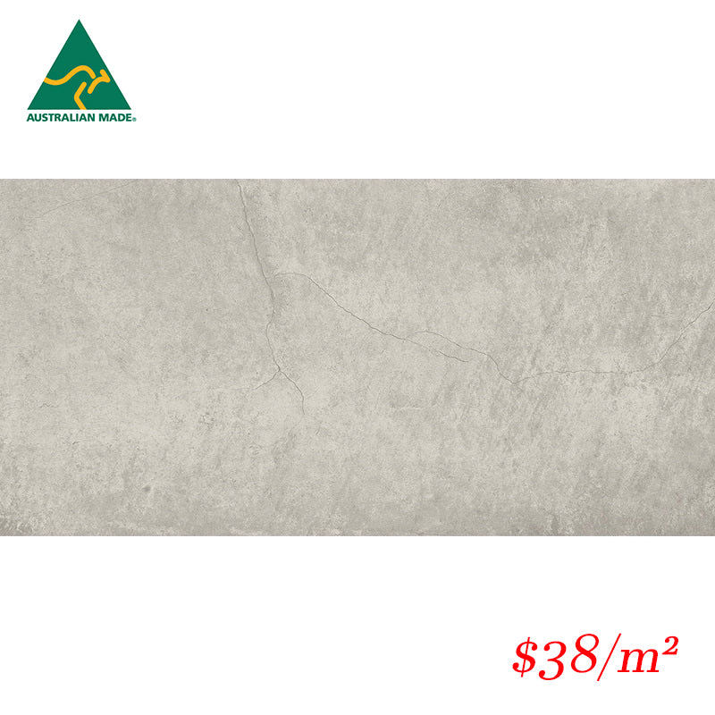 KEN GRY36M KENSINGTON GREY 300x600MM MATT Made in Australia