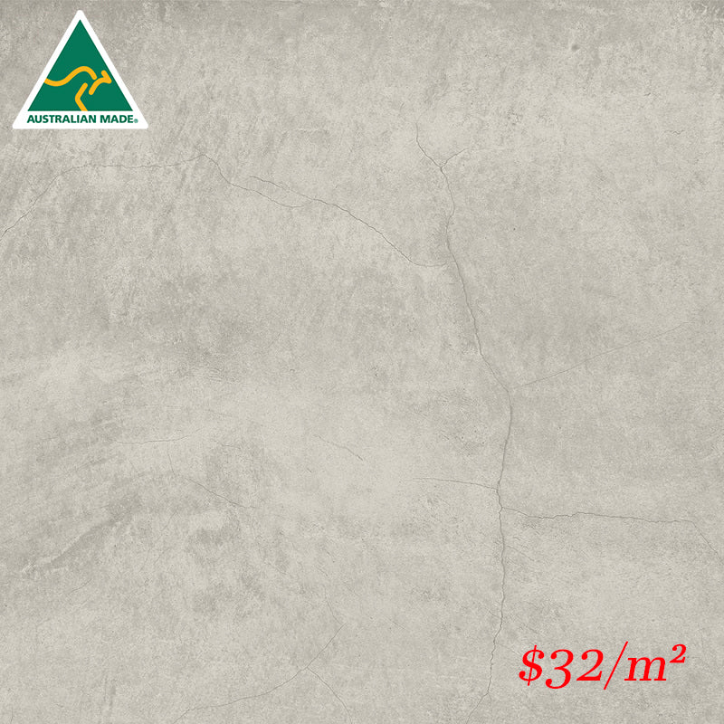 KEN GRY45M KENSINGTON GREY 450x450MM MATT Made in Australia