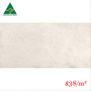 KEN WHT36M KENSINGTON WHITE 300x600MM MATT Made in Australia