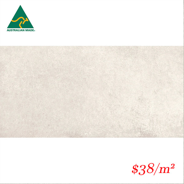 KEN WHT36M KENSINGTON WHITE 300x600MM MATT Made in Australia