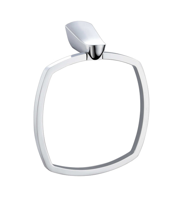 ZENMO Bathroom Accessories KG25033 NIXON II Towel Ring Gun Metal Finish