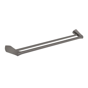 ZENMO Bathroom Accessories KG25036B-30 NIXON II Twin Towel Rail Gun Metal Finish