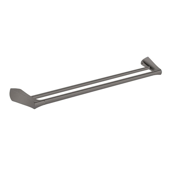 ZENMO Bathroom Accessories KG25036B-30 NIXON II Twin Towel Rail Gun Metal Finish