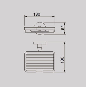 ZENMO Bathroom Accessories KG69034 NIXON Soap Dish