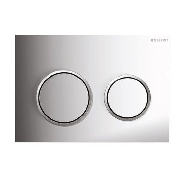 Kappa 21 — Round Dual Flush Button - Chrome