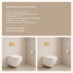 Noveen Toilets T046E – KIEV Tornado-Rimless Wall Hung Pan